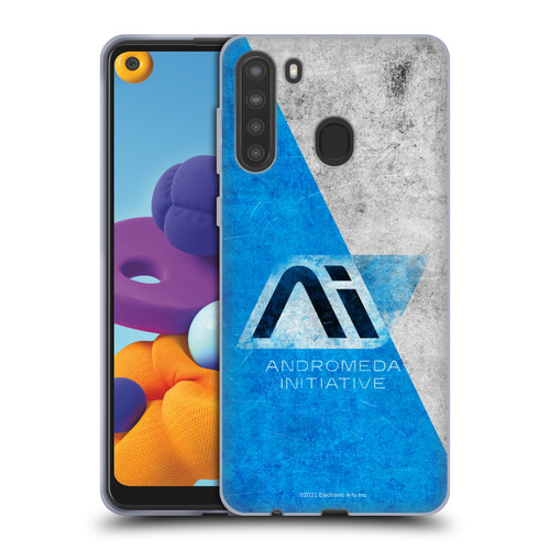 EA Bioware Mass Effect Andromeda Graphics Initiative Distressed Soft Gel Case for Samsung Galaxy A21 (2020)