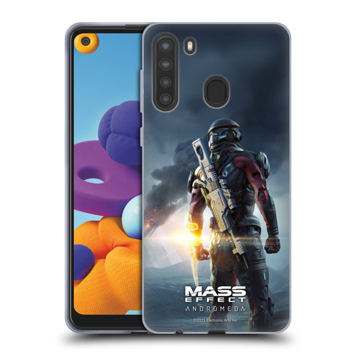 EA Bioware Mass Effect Andromeda Graphics Key Art Super Deluxe 2017 Soft Gel Case for Samsung Galaxy A21 (2020)