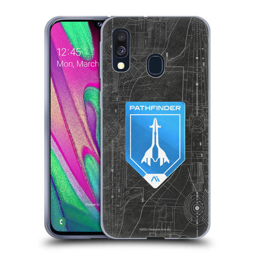 EA Bioware Mass Effect Andromeda Graphics Pathfinder Badge Soft Gel Case for Samsung Galaxy A40 (2019)