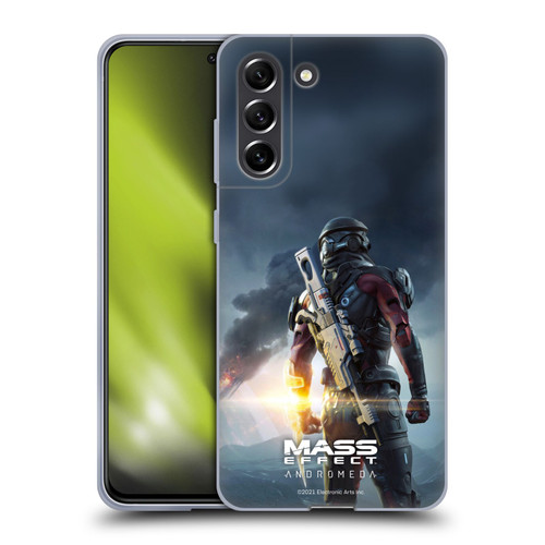 EA Bioware Mass Effect Andromeda Graphics Key Art Super Deluxe 2017 Soft Gel Case for Samsung Galaxy S21 FE 5G