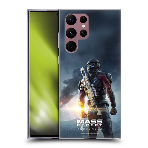 EA Bioware Mass Effect Andromeda Graphics Key Art Super Deluxe 2017 Soft Gel Case for Samsung Galaxy S22 Ultra 5G