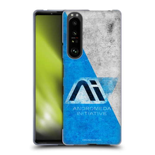 EA Bioware Mass Effect Andromeda Graphics Initiative Distressed Soft Gel Case for Sony Xperia 1 III