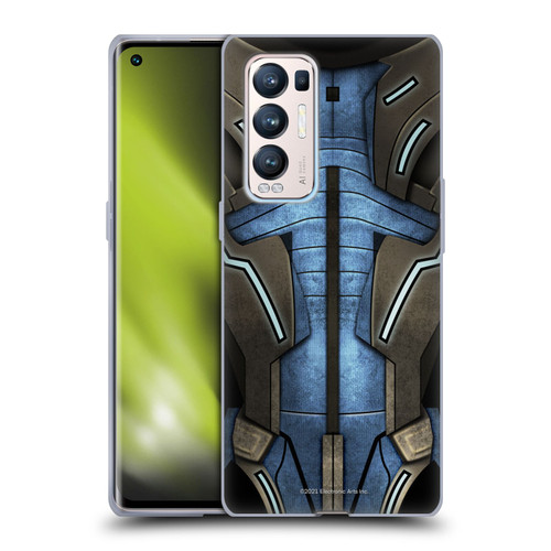 EA Bioware Mass Effect Armor Collection Garrus Vakarian Soft Gel Case for OPPO Find X3 Neo / Reno5 Pro+ 5G