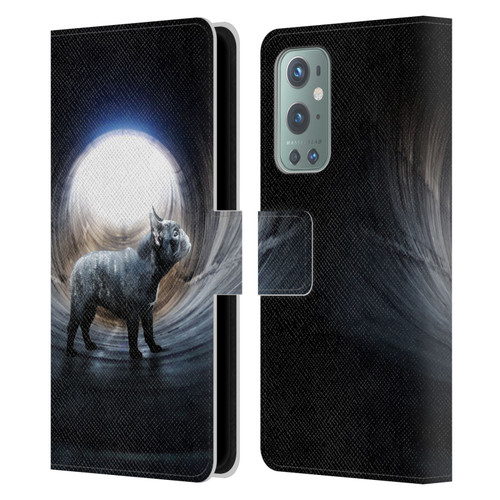 Klaudia Senator French Bulldog Lost Leather Book Wallet Case Cover For OnePlus 9