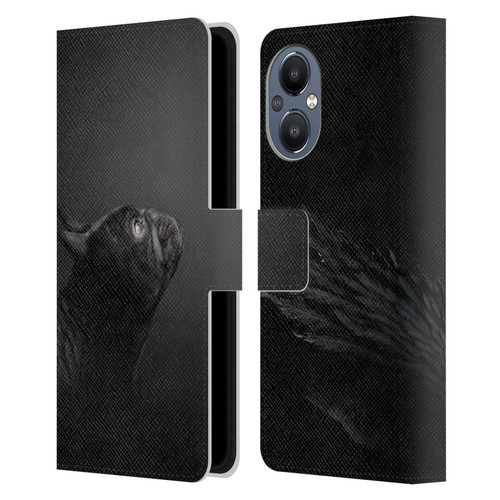 Klaudia Senator French Bulldog Angel Leather Book Wallet Case Cover For OnePlus Nord N20 5G