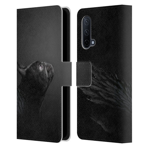 Klaudia Senator French Bulldog Angel Leather Book Wallet Case Cover For OnePlus Nord CE 5G