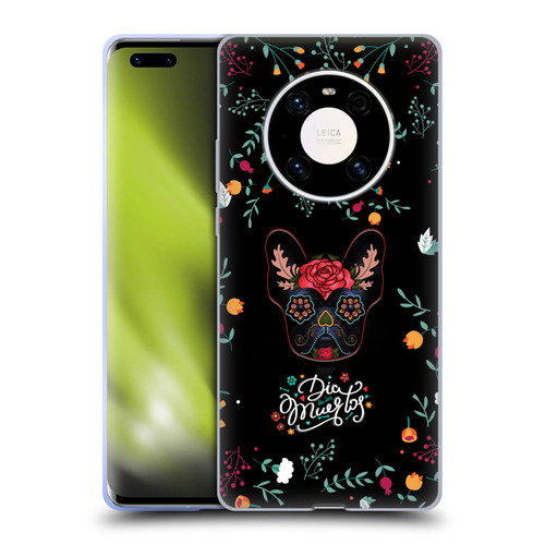 Klaudia Senator French Bulldog Day Of The Dead Soft Gel Case for Huawei Mate 40 Pro 5G