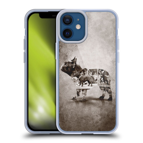 Klaudia Senator French Bulldog Vintage Soft Gel Case for Apple iPhone 12 Mini