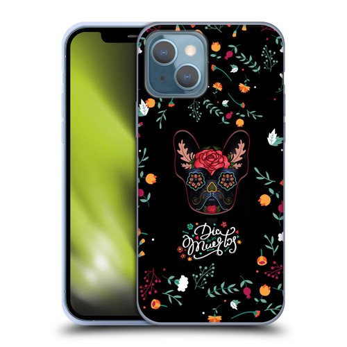 Klaudia Senator French Bulldog Day Of The Dead Soft Gel Case for Apple iPhone 13