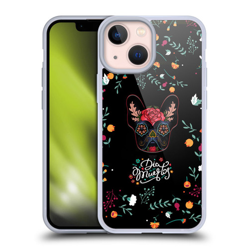 Klaudia Senator French Bulldog Day Of The Dead Soft Gel Case for Apple iPhone 13 Mini