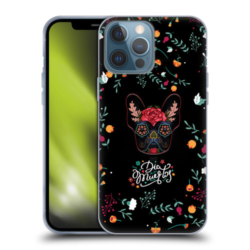 Klaudia Senator French Bulldog Day Of The Dead Soft Gel Case for Apple iPhone 13 Pro Max