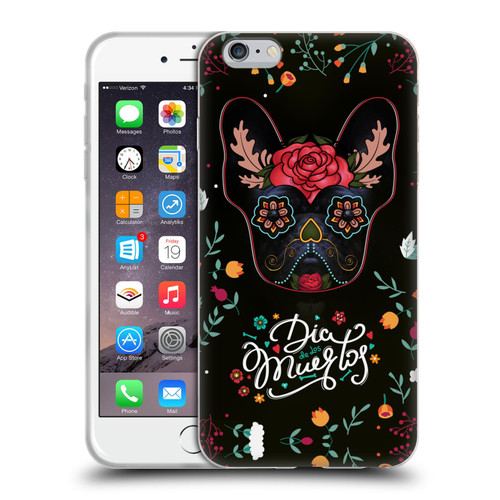 Klaudia Senator French Bulldog Day Of The Dead Soft Gel Case for Apple iPhone 6 Plus / iPhone 6s Plus