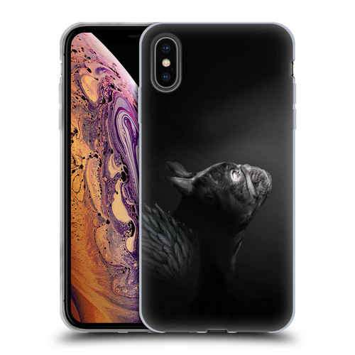 Klaudia Senator French Bulldog Angel Soft Gel Case for Apple iPhone XS Max