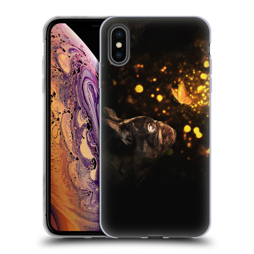 Klaudia Senator French Bulldog Butterfly Soft Gel Case for Apple iPhone XS Max