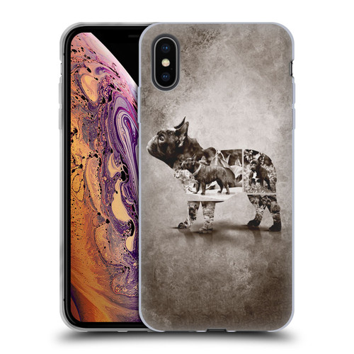 Klaudia Senator French Bulldog Vintage Soft Gel Case for Apple iPhone XS Max