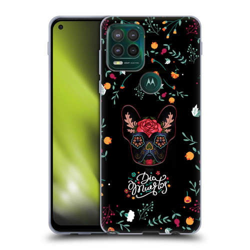 Klaudia Senator French Bulldog Day Of The Dead Soft Gel Case for Motorola Moto G Stylus 5G 2021