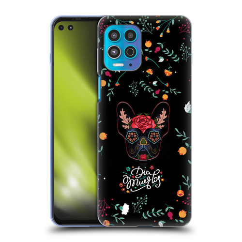 Klaudia Senator French Bulldog Day Of The Dead Soft Gel Case for Motorola Moto G100