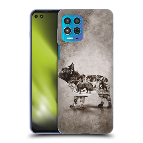 Klaudia Senator French Bulldog Vintage Soft Gel Case for Motorola Moto G100