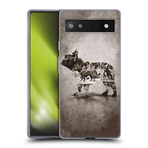 Klaudia Senator French Bulldog Vintage Soft Gel Case for Google Pixel 6a