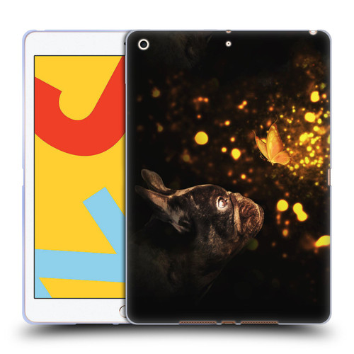Klaudia Senator French Bulldog Butterfly Soft Gel Case for Apple iPad 10.2 2019/2020/2021