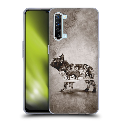 Klaudia Senator French Bulldog Vintage Soft Gel Case for OPPO Find X2 Lite 5G