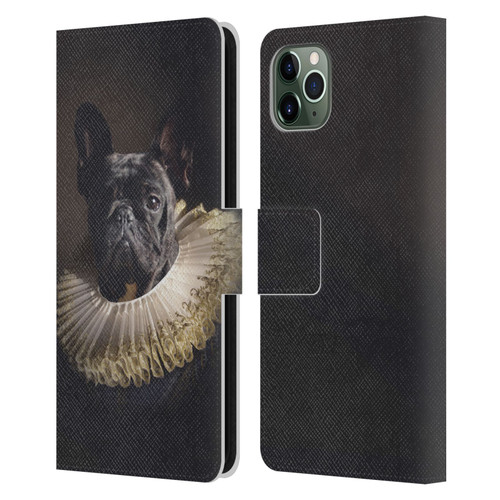 Klaudia Senator French Bulldog 2 King Leather Book Wallet Case Cover For Apple iPhone 11 Pro Max