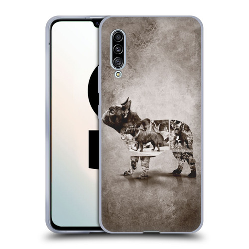 Klaudia Senator French Bulldog Vintage Soft Gel Case for Samsung Galaxy A90 5G (2019)