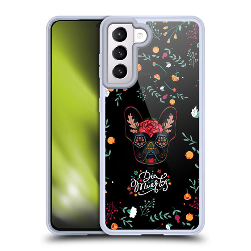 Klaudia Senator French Bulldog Day Of The Dead Soft Gel Case for Samsung Galaxy S21 5G
