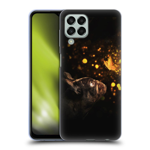 Klaudia Senator French Bulldog Butterfly Soft Gel Case for Samsung Galaxy M33 (2022)