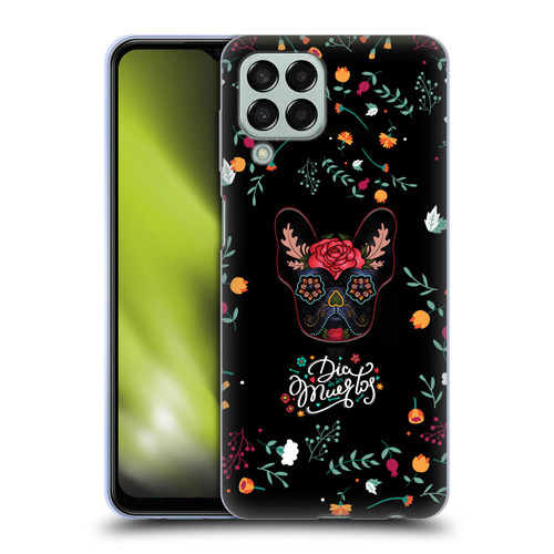 Klaudia Senator French Bulldog Day Of The Dead Soft Gel Case for Samsung Galaxy M33 (2022)