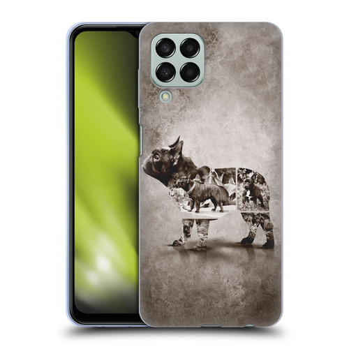 Klaudia Senator French Bulldog Vintage Soft Gel Case for Samsung Galaxy M33 (2022)