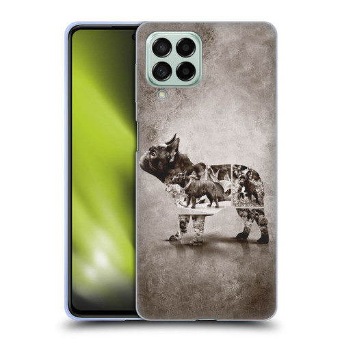 Klaudia Senator French Bulldog Vintage Soft Gel Case for Samsung Galaxy M53 (2022)