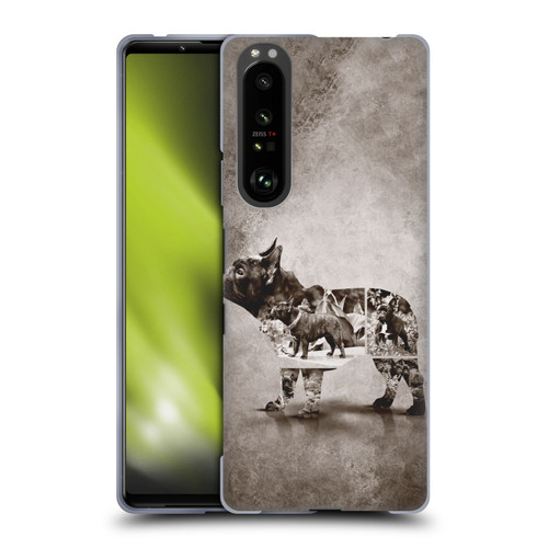 Klaudia Senator French Bulldog Vintage Soft Gel Case for Sony Xperia 1 III