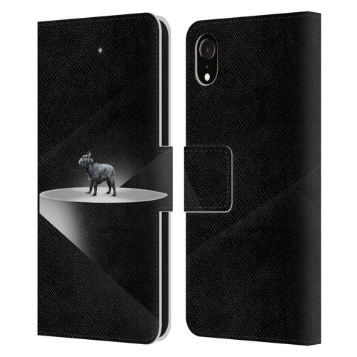 Klaudia Senator French Bulldog 2 Wandering Leather Book Wallet Case Cover For Apple iPhone XR