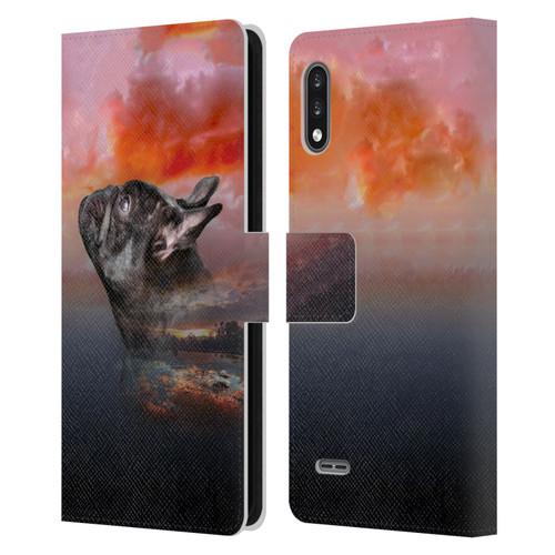 Klaudia Senator French Bulldog 2 Reminisce Leather Book Wallet Case Cover For LG K22