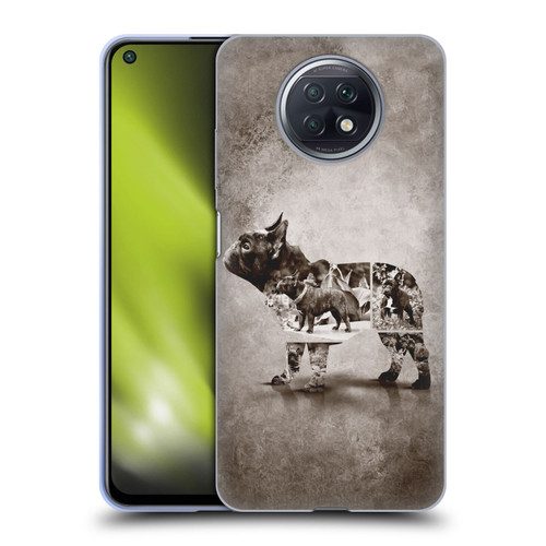 Klaudia Senator French Bulldog Vintage Soft Gel Case for Xiaomi Redmi Note 9T 5G