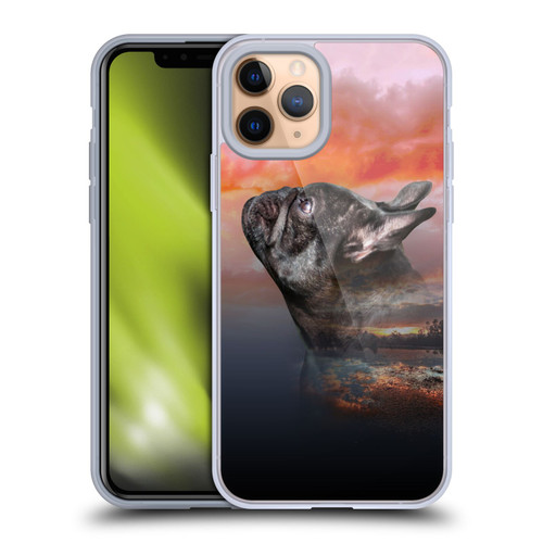 Klaudia Senator French Bulldog 2 Reminisce Soft Gel Case for Apple iPhone 11 Pro