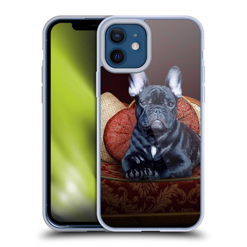 Klaudia Senator French Bulldog 2 Classic Couch Soft Gel Case for Apple iPhone 12 / iPhone 12 Pro