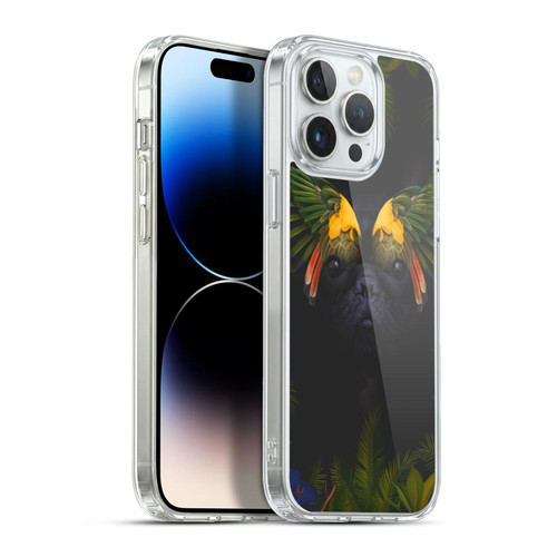 Klaudia Senator French Bulldog 2 Bird Feathers Soft Gel Case for Apple iPhone 13 Pro Max & MagSafe