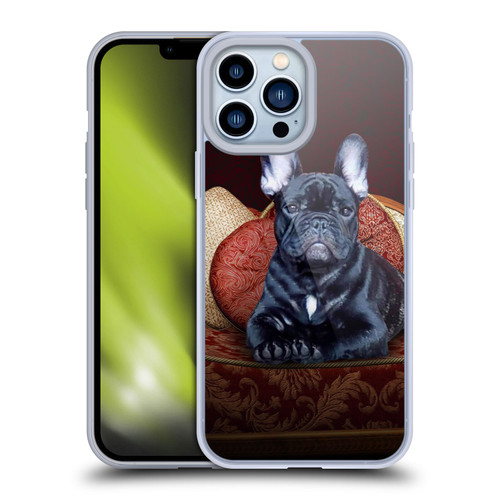Klaudia Senator French Bulldog 2 Classic Couch Soft Gel Case for Apple iPhone 13 Pro Max