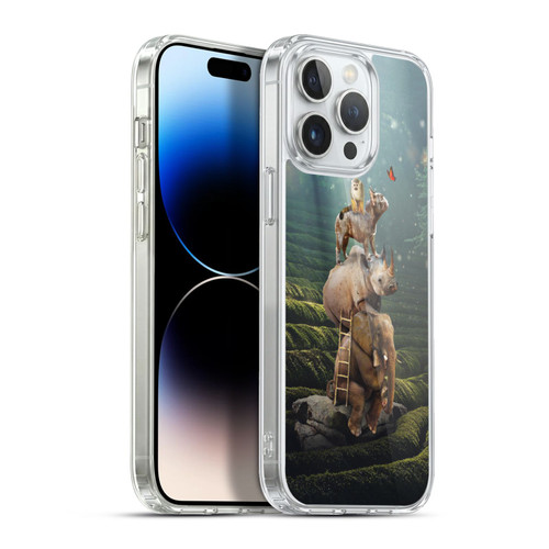 Klaudia Senator French Bulldog 2 Friends Reaching Butterfly Soft Gel Case for Apple iPhone 13 Pro Max & MagSafe