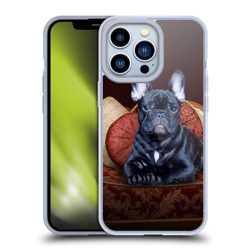 Klaudia Senator French Bulldog 2 Classic Couch Soft Gel Case for Apple iPhone 13 Pro