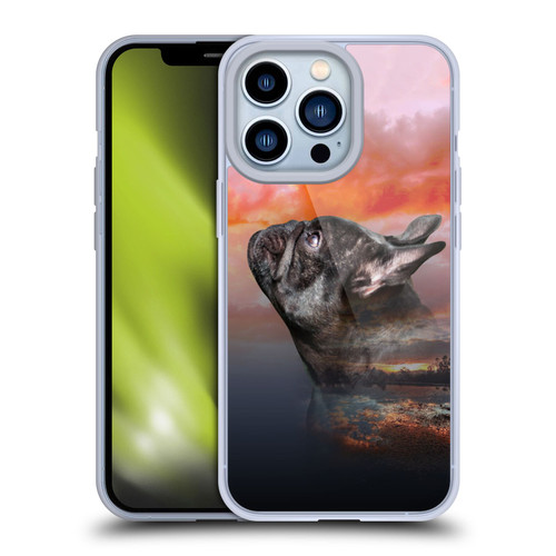 Klaudia Senator French Bulldog 2 Reminisce Soft Gel Case for Apple iPhone 13 Pro