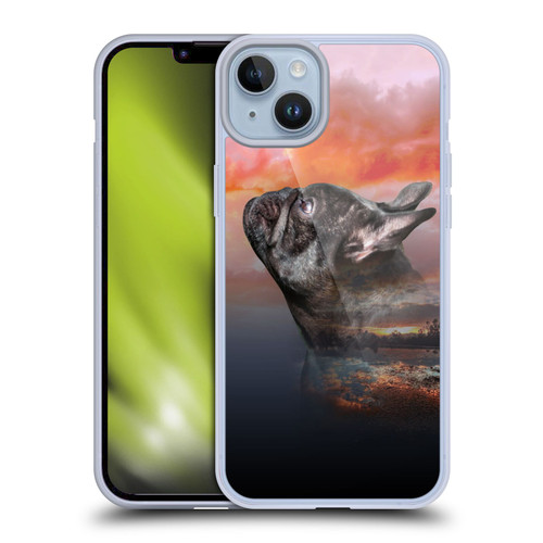 Klaudia Senator French Bulldog 2 Reminisce Soft Gel Case for Apple iPhone 14 Plus
