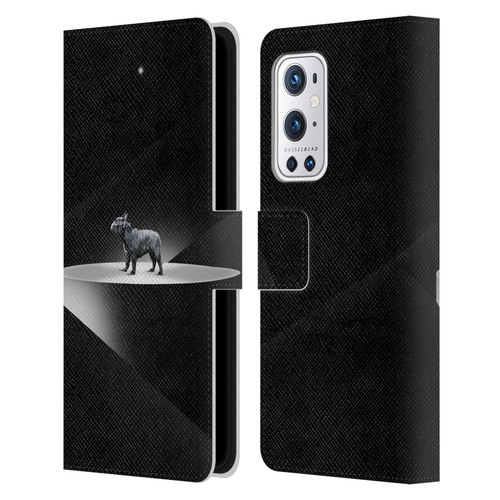 Klaudia Senator French Bulldog 2 Wandering Leather Book Wallet Case Cover For OnePlus 9 Pro