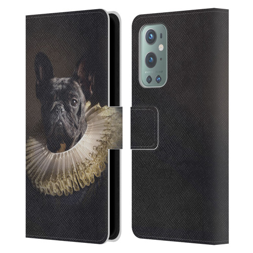 Klaudia Senator French Bulldog 2 King Leather Book Wallet Case Cover For OnePlus 9