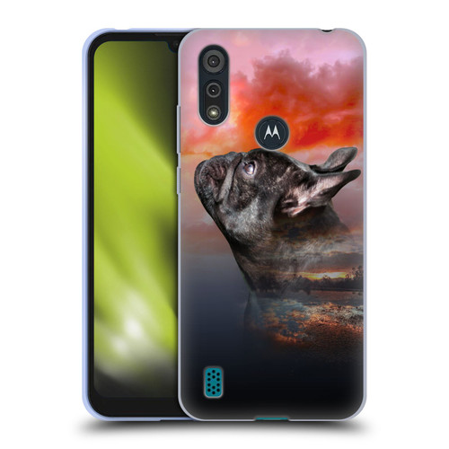 Klaudia Senator French Bulldog 2 Reminisce Soft Gel Case for Motorola Moto E6s (2020)