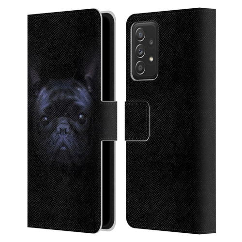 Klaudia Senator French Bulldog 2 Darkness Leather Book Wallet Case Cover For Samsung Galaxy A52 / A52s / 5G (2021)