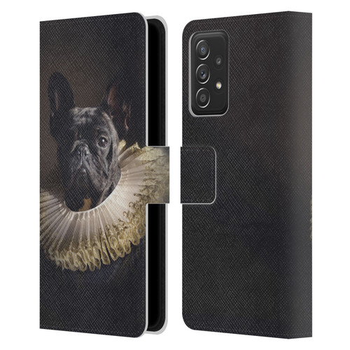 Klaudia Senator French Bulldog 2 King Leather Book Wallet Case Cover For Samsung Galaxy A52 / A52s / 5G (2021)