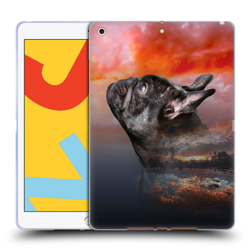 Klaudia Senator French Bulldog 2 Reminisce Soft Gel Case for Apple iPad 10.2 2019/2020/2021